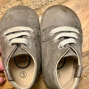 Little Love Bug Charcoal Baby Walker Shoes